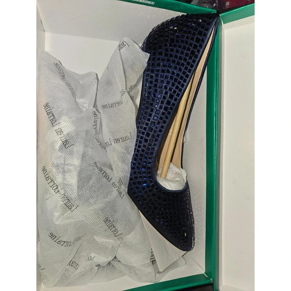 Lauren Lorraine Dazzle Pump Heel With All Over Rhinestone Sparkle M075. W7.5